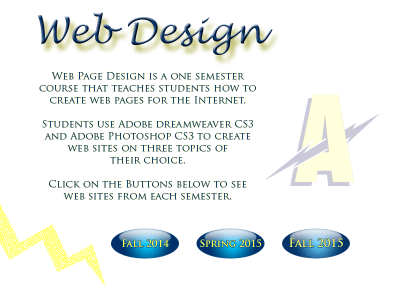 graphic for web design home page