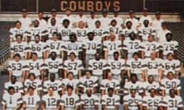 The 1979 Dallas Cowboys. Roger Staubach put the team on his back